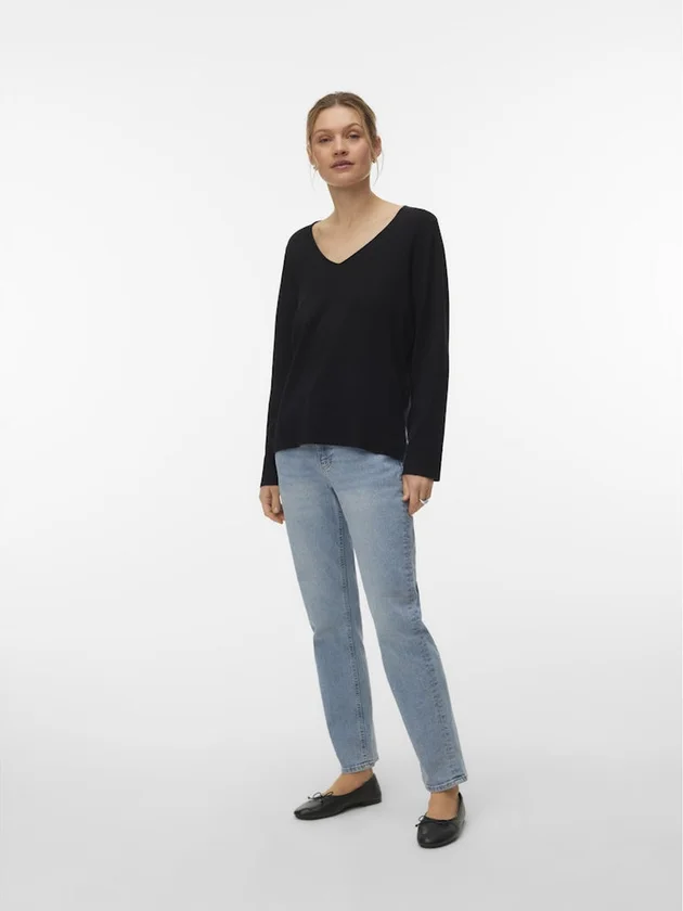 Silje LS V Neck Pullover Ga Noos
