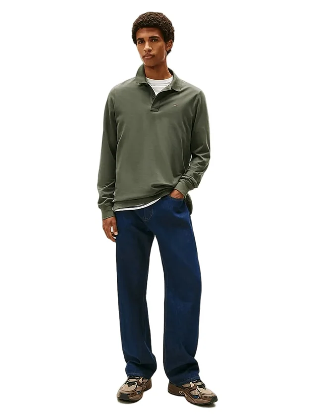 Tjm Slim Placket Polo Ls Ext