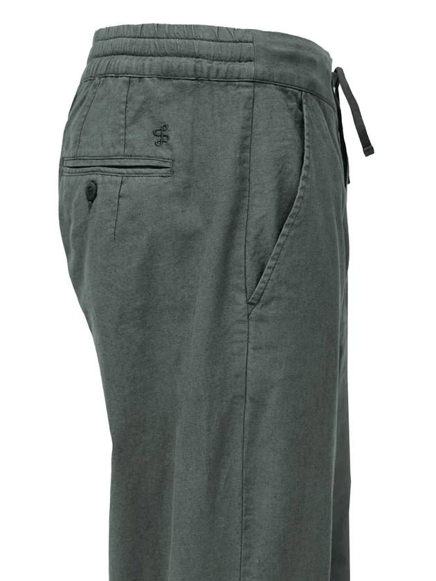 Cotton Linen Jogger Pants Set