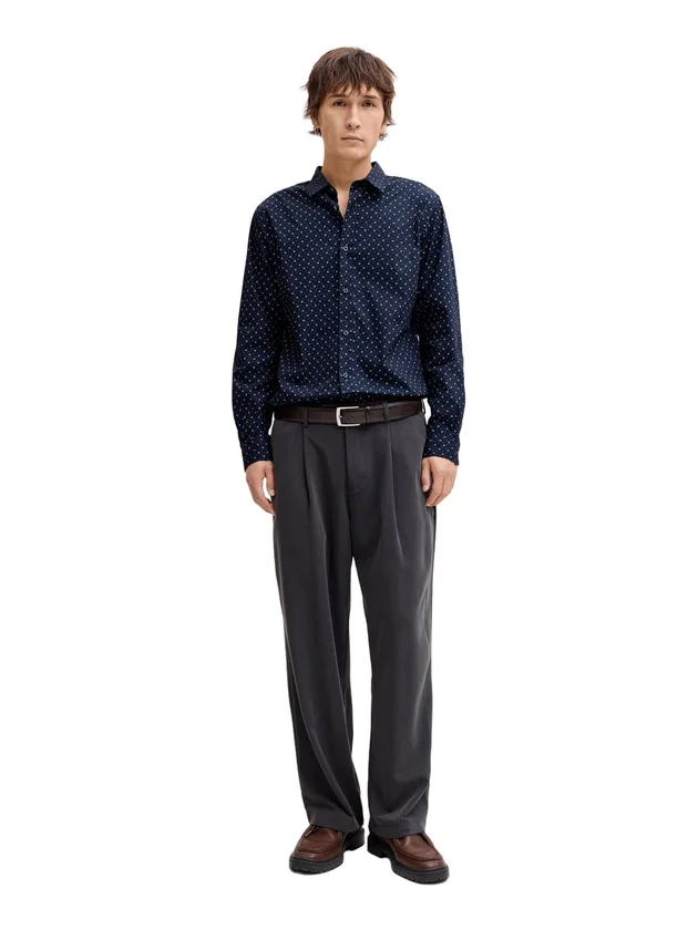 Jjmatheo Detail Print Shirt LS