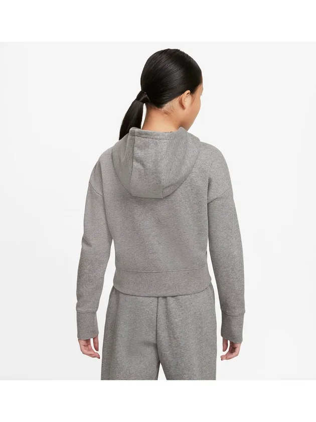 Club Ft Crop Hoodie Hbr