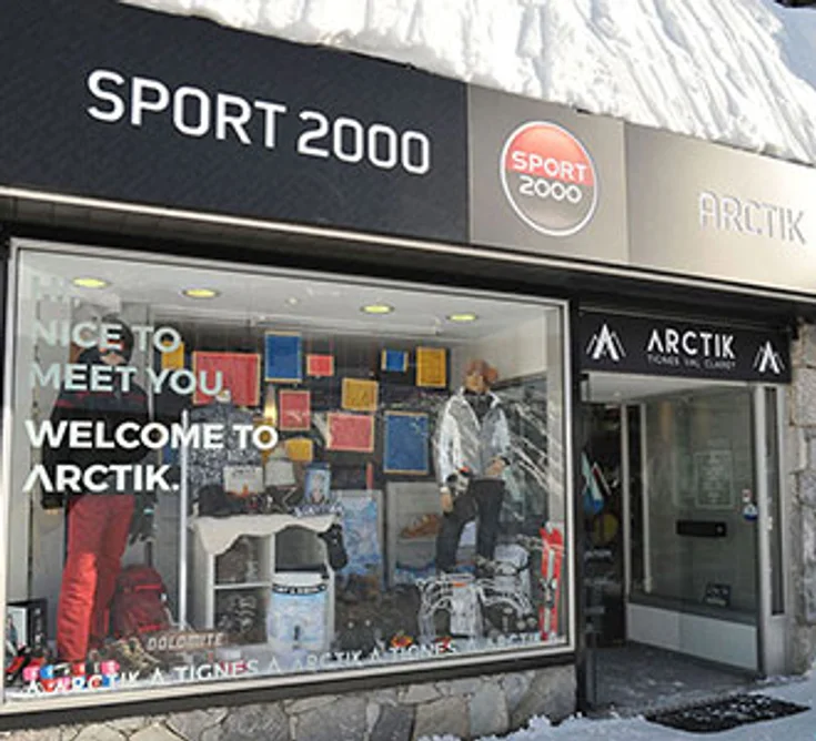 Extérieur du magasin SPORT 2000 TIGNES VAL CLARET ARCTIK