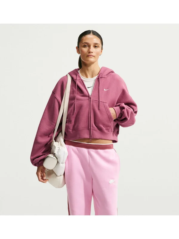 NSW Studio Fleece Midweight Oversized Cropped Full Zip