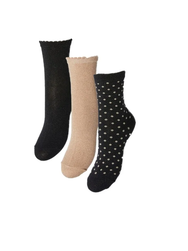 Lurex Socks Box 3 Pack