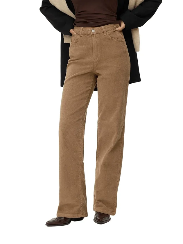 Tessa Hr Wide Corduroy Pants
