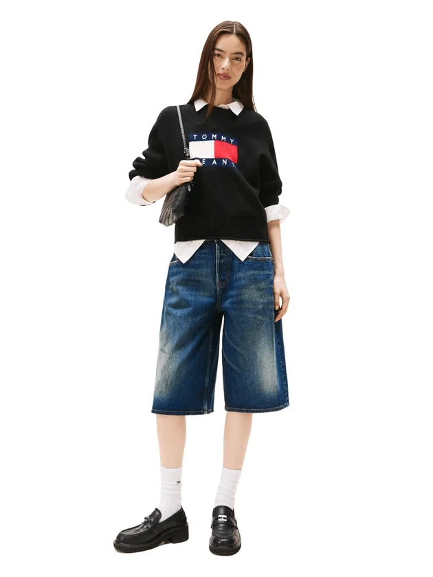 Melange Flag Sweater Rib Ext