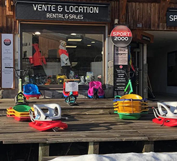 Extérieur du magasin SPORT 2000 ALPE D'HUEZ CENTRE STATION