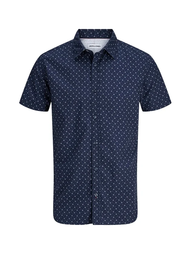 Jjmatheo Detail Print Shirt Ss
