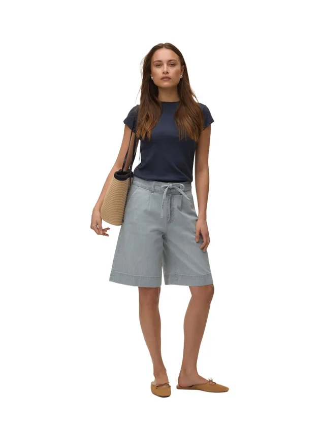 Mr Long Belt Denim Shorts Mix