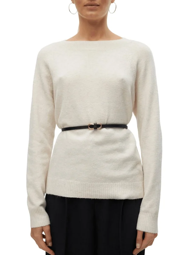 Offy LS O Neck Blouse Ga Noos