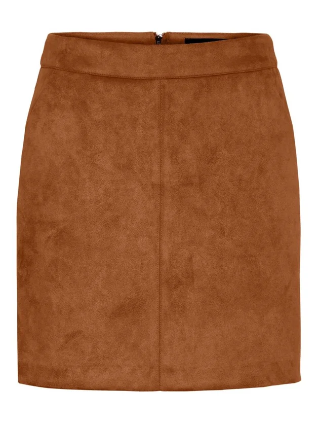 Donnadina Fauxsued Short Skirt
