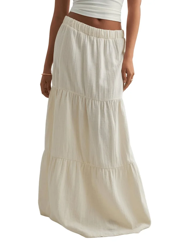 PcSikka Hw Maxi Skirt Wvn Noos