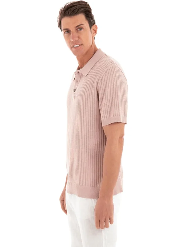 Knit Structure Polo SS