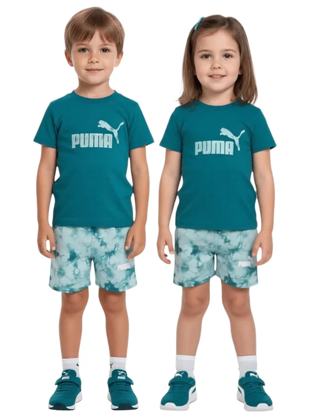 Minicats Ess Tie Dye Tee And Shorts Set