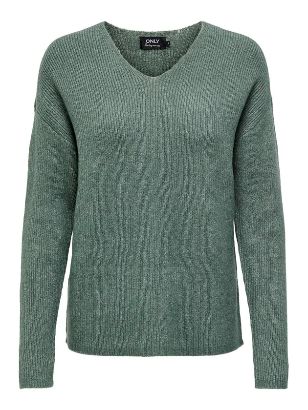 Camilla V Neck L S Pullover Knt Noos